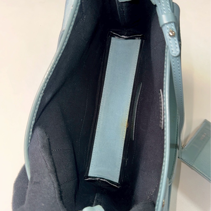 巴黎世家灰藍navy cabas-6