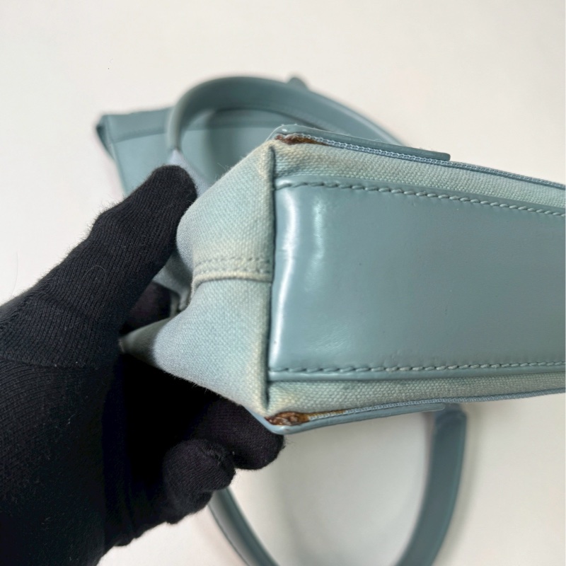 巴黎世家灰藍navy cabas-10