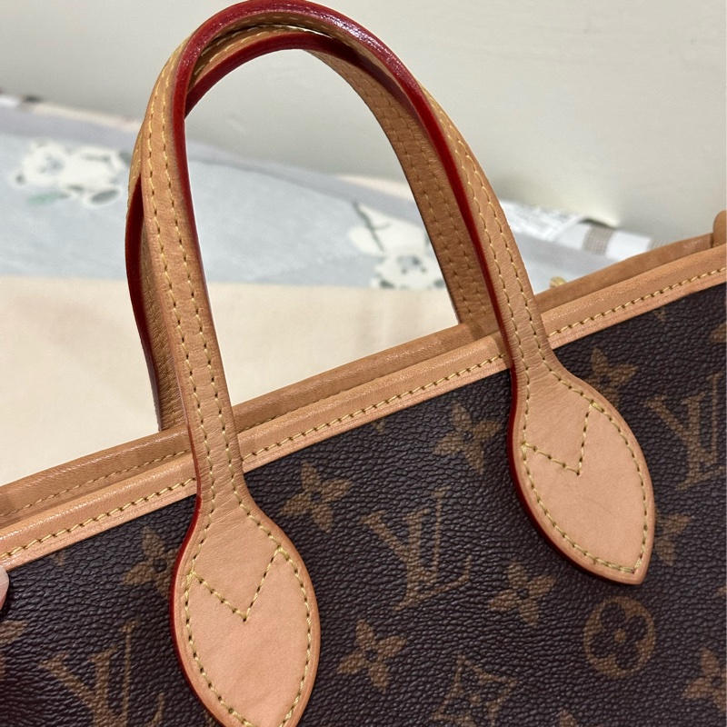 Louis Vuitton Neverfull BB 手提 斜背包 粉色背袋 M46786 晶片款 附購買證明/防塵袋/收納箱/紙袋-6