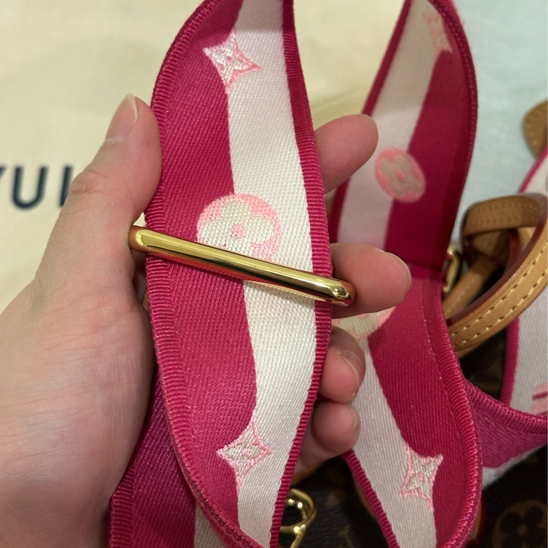 Louis Vuitton Neverfull BB 手提 斜背包 粉色背袋 M46786 晶片款 附購買證明/防塵袋/收納箱/紙袋-18