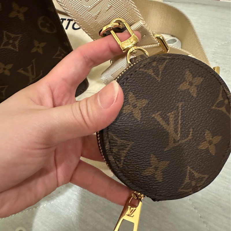 Louis Vuitton OnTheGo PM 手提 斜背包 棕色背袋 M46373 晶片款 附購買證明/防塵袋/收納箱/紙袋-13