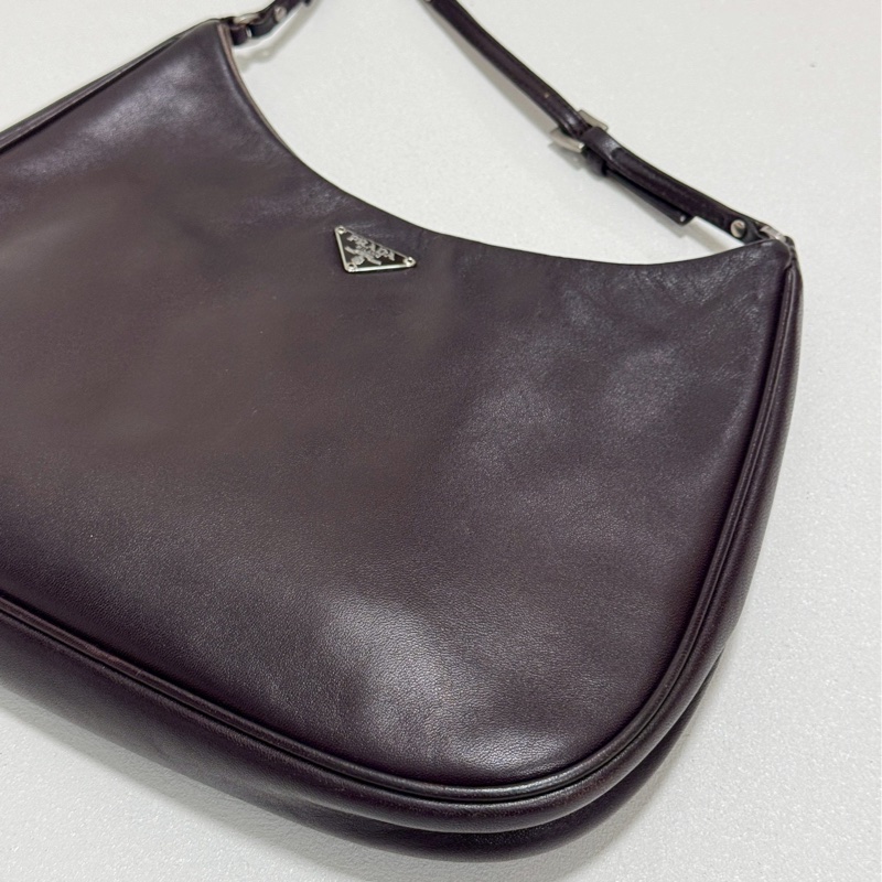 Prada中古Cleo單肩麻將包-2