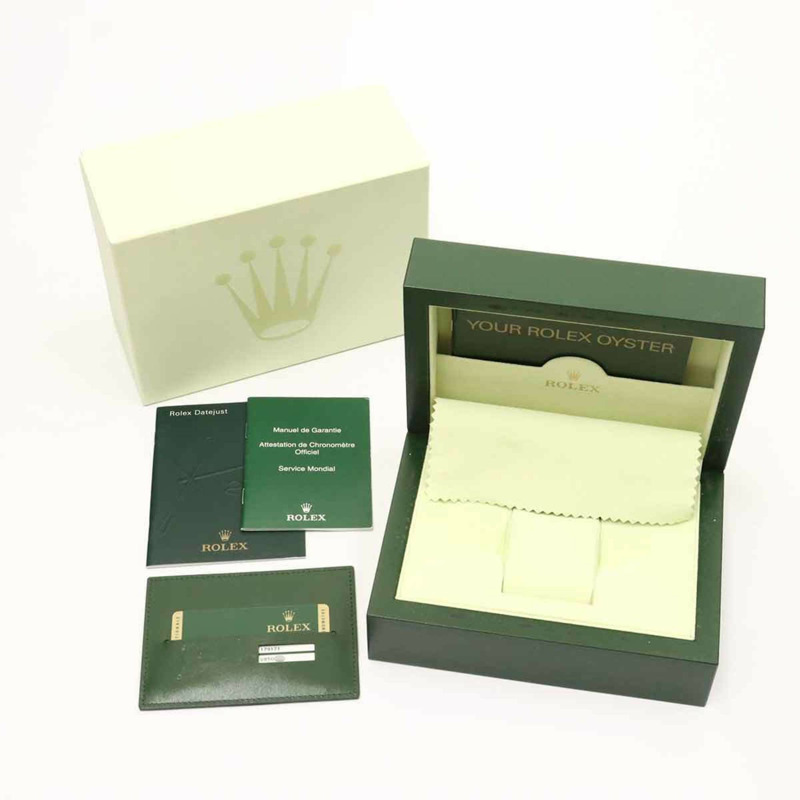勞力士 Datejust 雙色手錶 179171G,V 編號,輪盤,女士手錶,10 顆鑽石,粉紅色,電腦化,18K 白金,自動-1