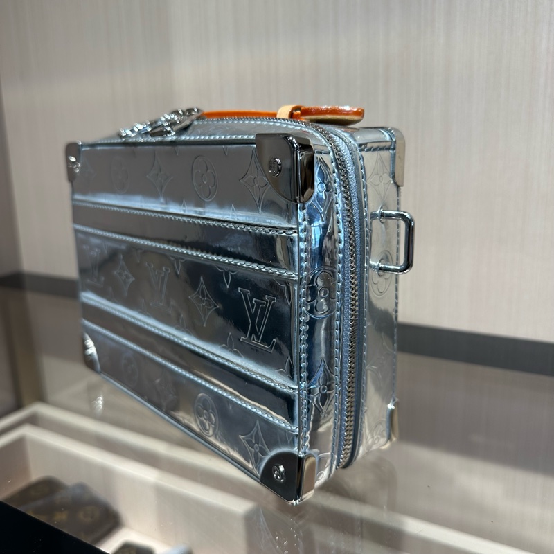 LOUIS VUITTON Handle Trunk经典老花镜面 小方包盒子包手提单肩斜挎包-1