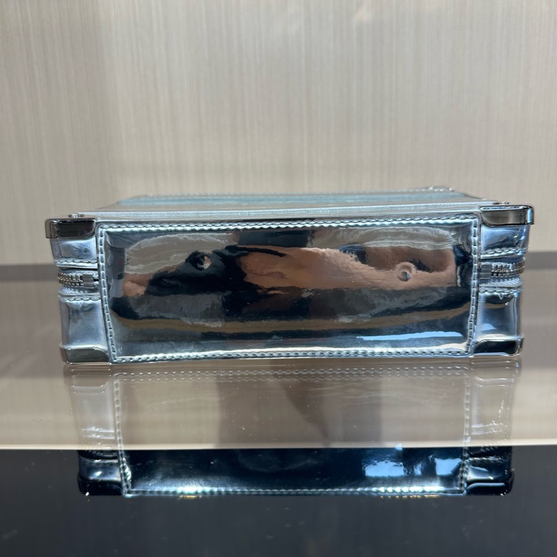 LOUIS VUITTON Handle Trunk经典老花镜面 小方包盒子包手提单肩斜挎包-7