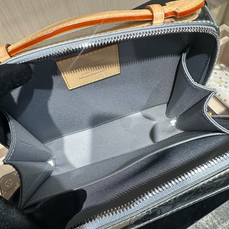 LOUIS VUITTON Handle Trunk经典老花镜面 小方包盒子包手提单肩斜挎包-8