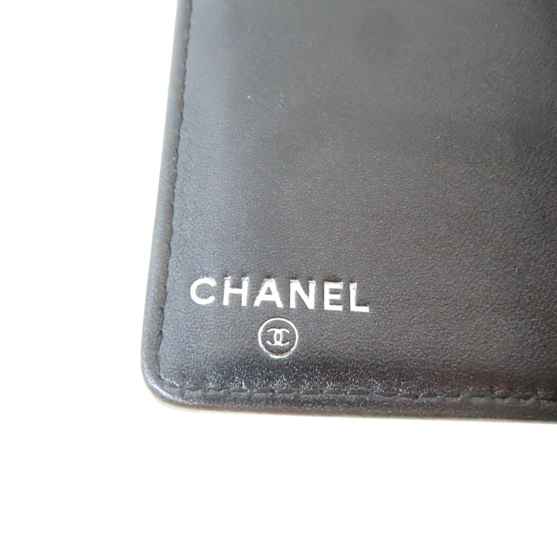 【再降價】銀色 羊皮 格紋 雙折 Lucky Symbols 長夾【CHANEL 香奈兒】-6
