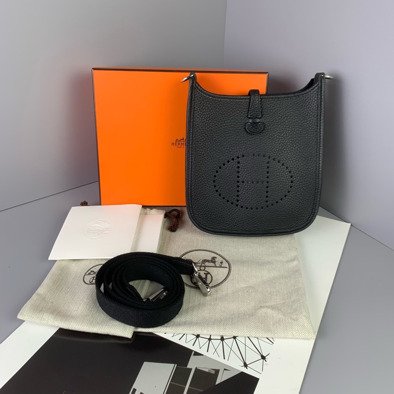 ◻️Hermes 迷你 mini evelyne 依芙琳黑銀 2025 2月購證-0