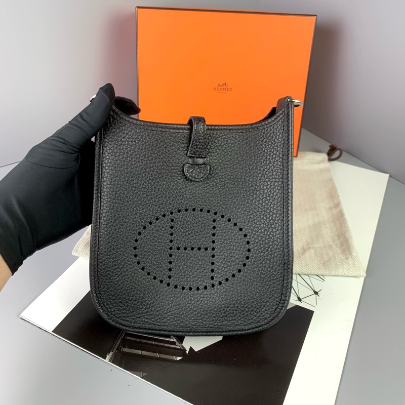 ◻️Hermes 迷你 mini evelyne 依芙琳黑銀 2025 2月購證-1