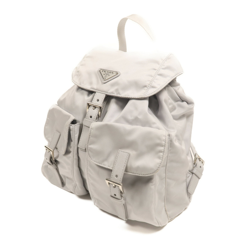 PRADA 尼龍Backpack銀扣背包-2