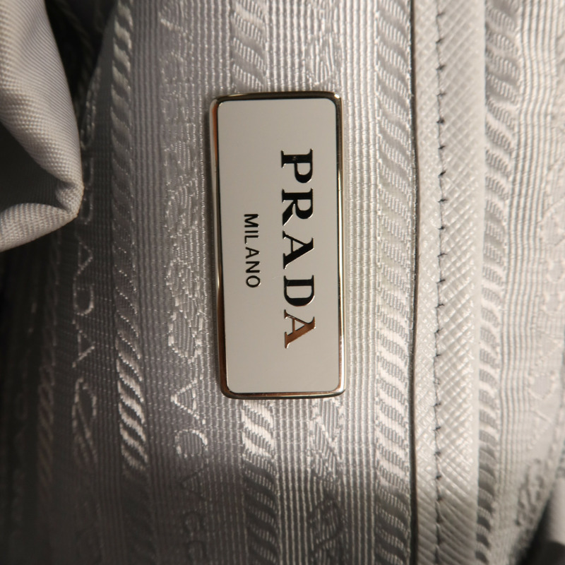 PRADA 尼龍Backpack銀扣背包-5