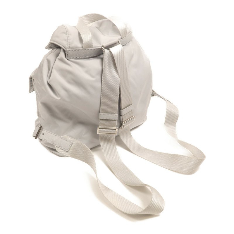PRADA 尼龍Backpack銀扣背包-6