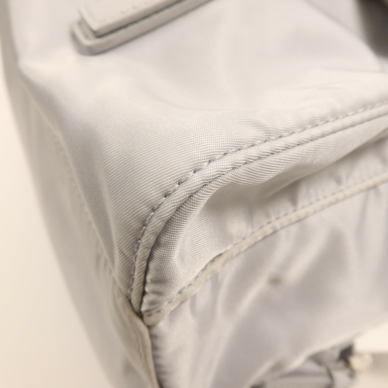 PRADA 尼龍Backpack銀扣背包-9