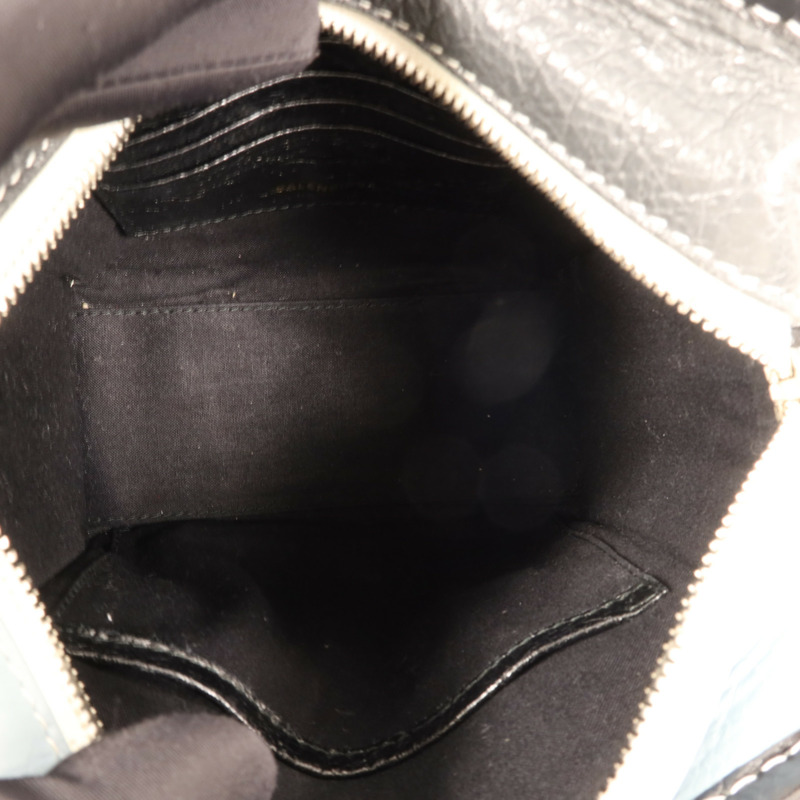 BALENCIAGA 牛皮皮革Shopper XXS銀扣手挽肩背兩用袋-9
