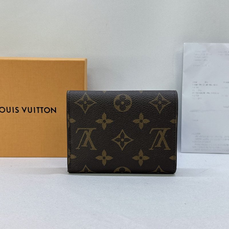 LV 經典老花信封三折短夾-1