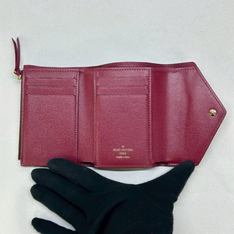 LV 經典老花信封三折短夾-3