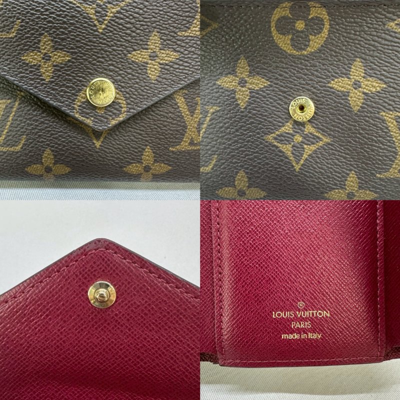 LV 經典老花信封三折短夾-5