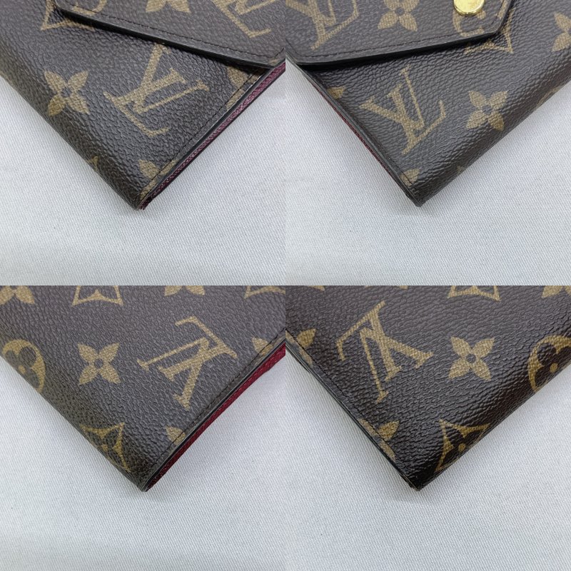 LV 經典老花信封三折短夾-8