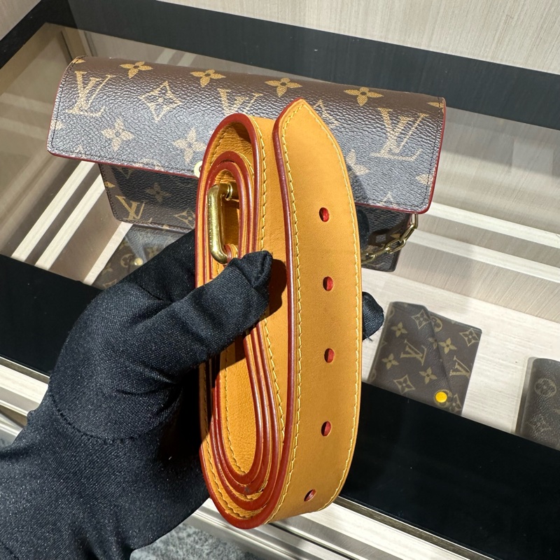 LOUIS VUITTON S Lock 两用链条腰带可调节 腰包 斜挎包-10
