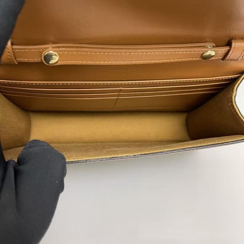 Celine triomphe老花凱旋門信封鏈條包 斜背包-8