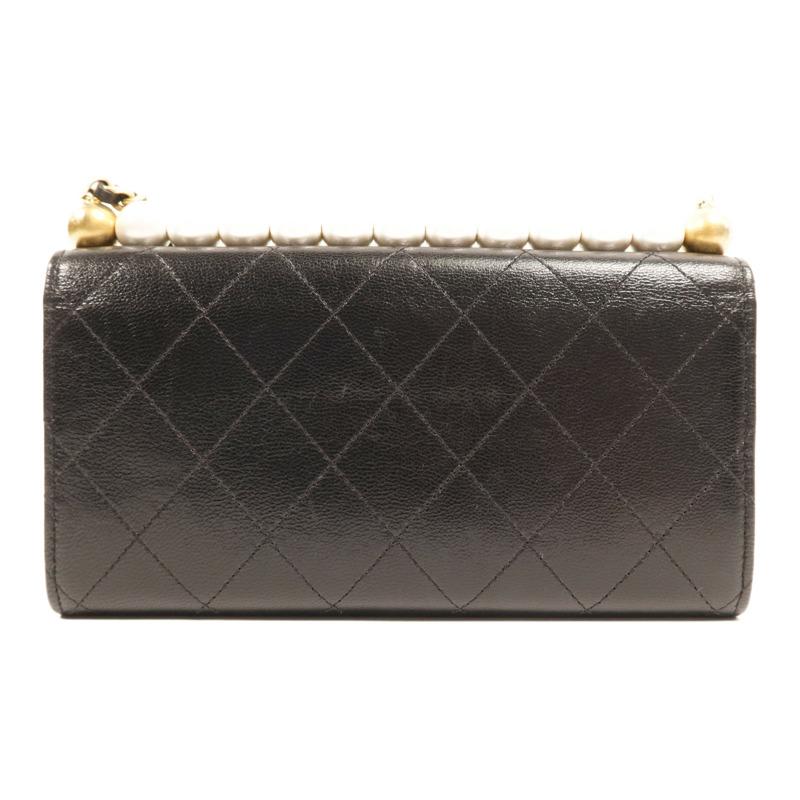 CHANEL 牛皮皮革WOC Wallet On Chain金扣鏈帶肩背袋-1