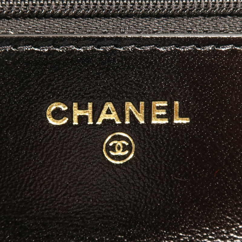 CHANEL 牛皮皮革Chanel 31 Wallet on Chain金扣鏈帶肩背袋-13