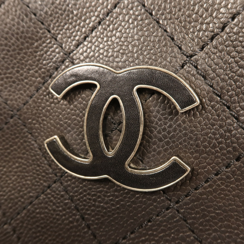 CHANEL 牛皮皮革2 Way Shoulder Bag銀扣鏈帶手挽肩背兩用袋-8