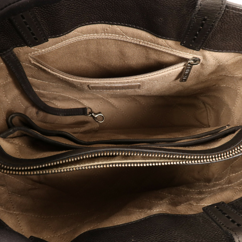 CHANEL 牛皮皮革2 Way Shoulder Bag銀扣鏈帶手挽肩背兩用袋-9