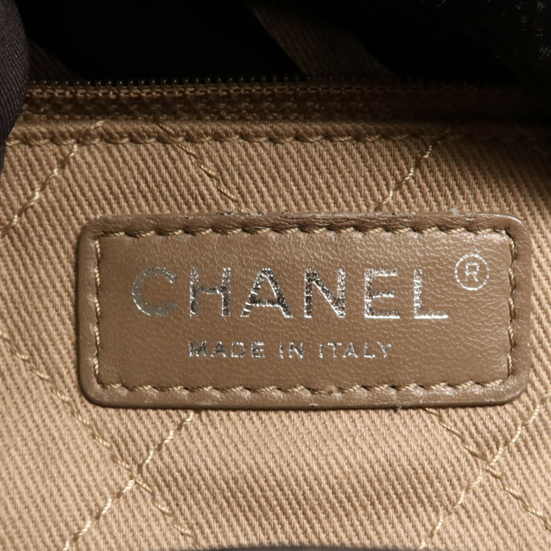 CHANEL 牛皮皮革2 Way Shoulder Bag銀扣鏈帶手挽肩背兩用袋-10