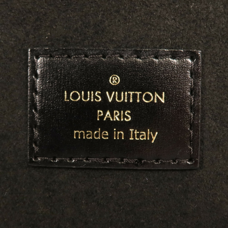 LOUIS VUITTON Monogram Reverse Vanity PM金扣手挽肩背兩用袋棕色-10