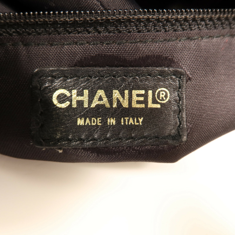 CHANEL 牛皮皮革Tote Bag金扣手挽袋-5