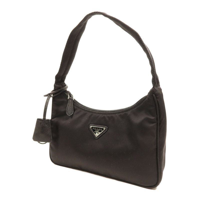 PRADA 尼龍Hobo銀扣手挽袋-2