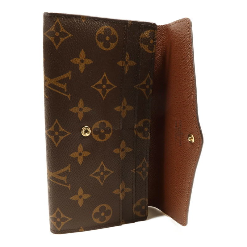 LOUIS VUITTON Monogram Portefeuille Sara金扣長錢包-5