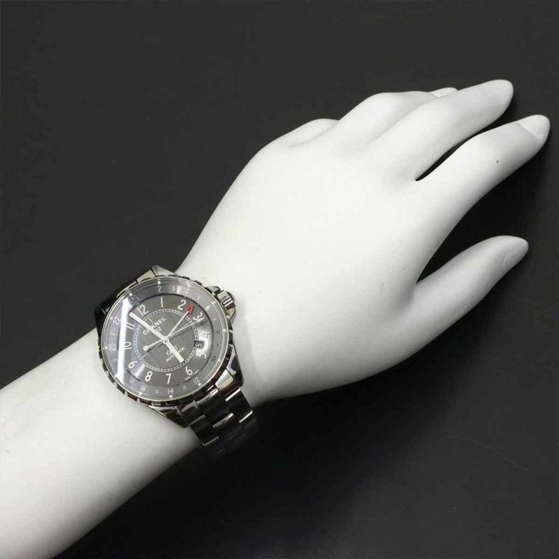 香奈兒 J12 Chromatic GMT 41mm H3099 男士手錶，灰色，自動-2