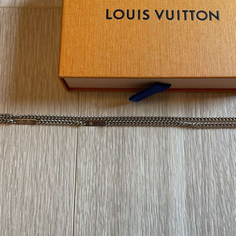 LV Louis Vuitton Black Monogram Necklace 黑色老花項鍊-9