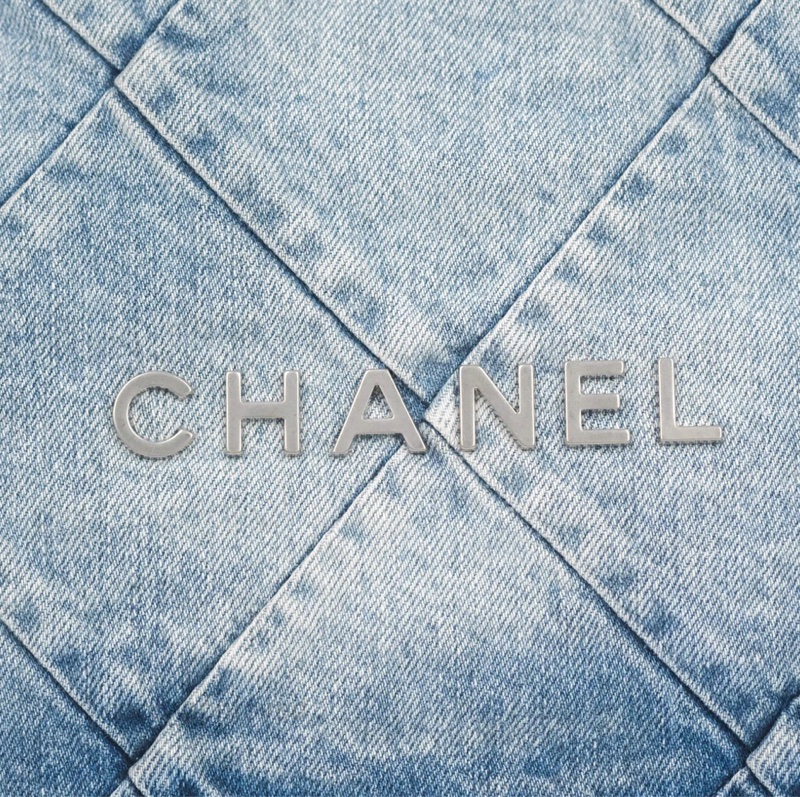 Chanel 22 denim 牛仔 丹寧 小號 small 肩背包 香奈兒-4