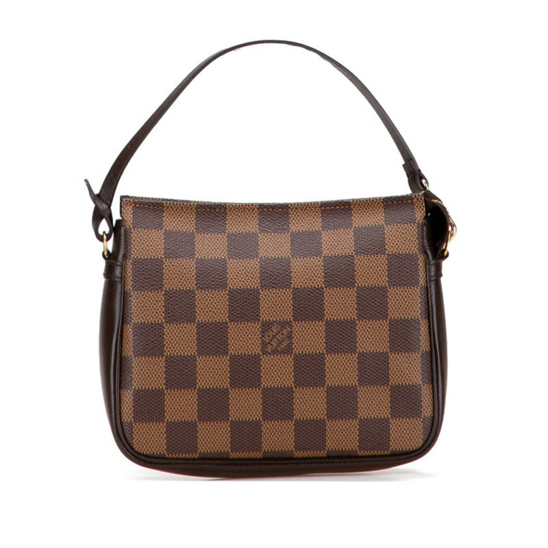 Louis Vuitton Damier Truss 化妝包 手袋 N51982 棕色 PVC 皮革 女款 LOUIS VUITTON-0