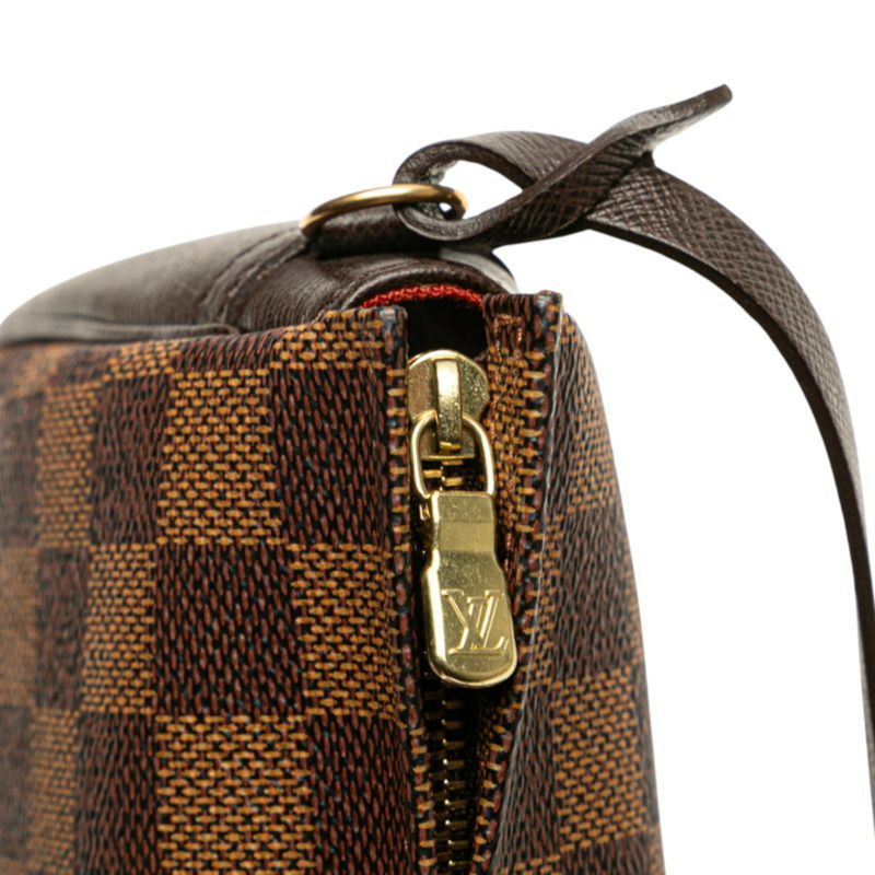 Louis Vuitton Damier Truss 化妝包 手袋 N51982 棕色 PVC 皮革 女款 LOUIS VUITTON-6