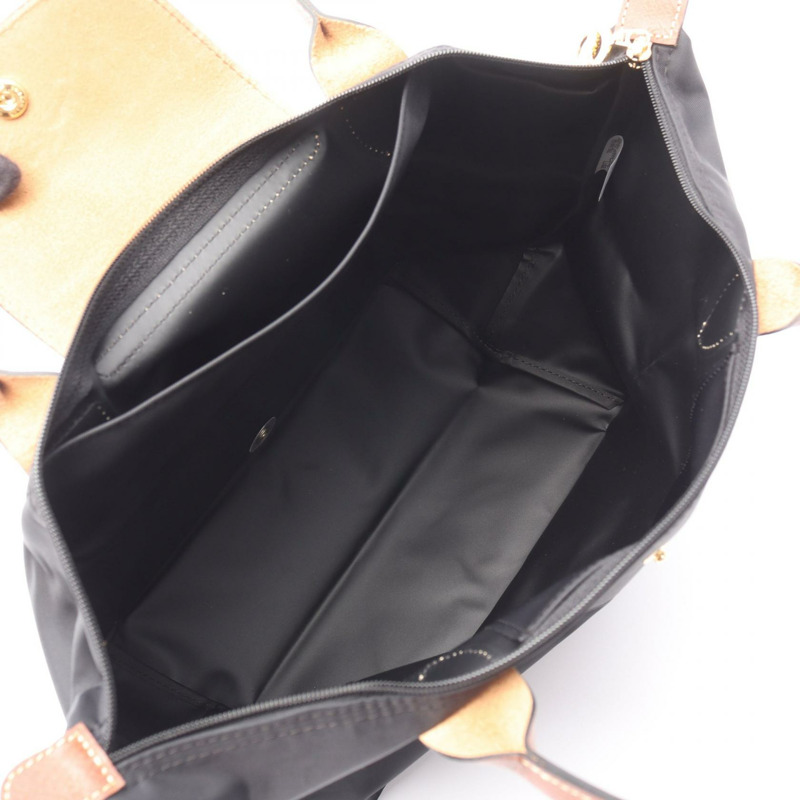 Longchamp LE PLIAGE ORIGINAL M LE PLIAGE ORIGINAL M 手提包 L2605089001 帆布 皮革 黑色 棕色 全新 女款-2