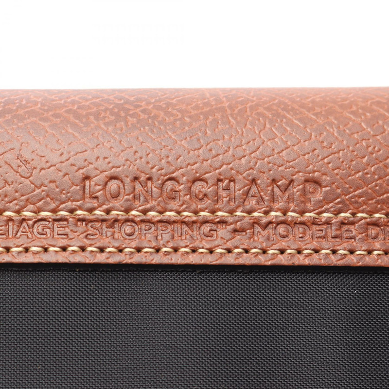 Longchamp LE PLIAGE ORIGINAL M LE PLIAGE ORIGINAL M 手提包 L2605089001 帆布 皮革 黑色 棕色 全新 女款-3