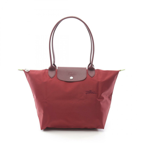 Longchamp Le Pliage 綠色 L 手提包 L1899919P98 帆布皮革波爾多新款女款