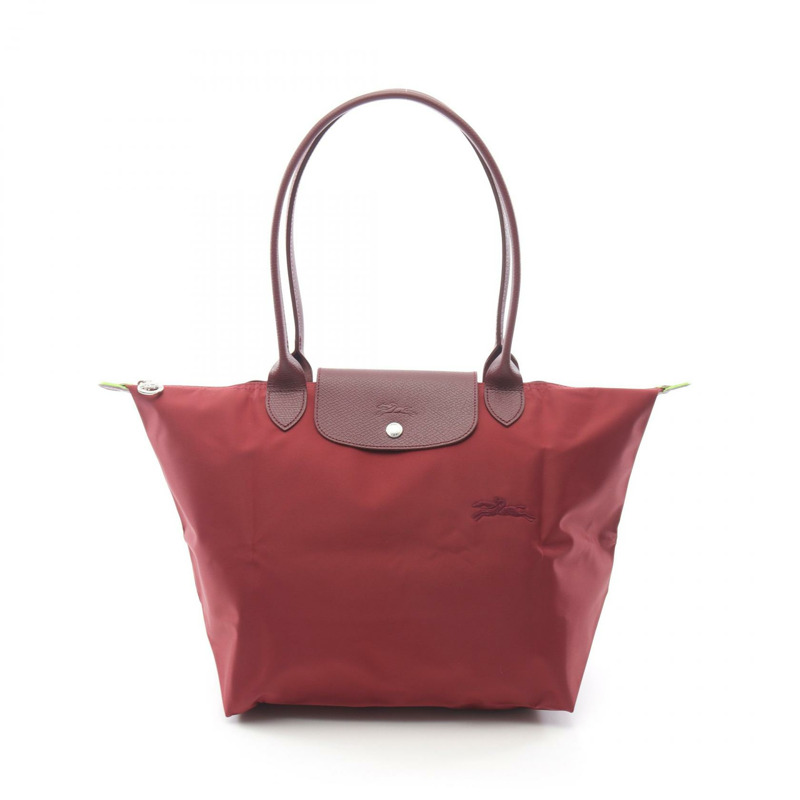 Longchamp Le Pliage 綠色 L 手提包 L1899919P98 帆布皮革波爾多新款女款-0