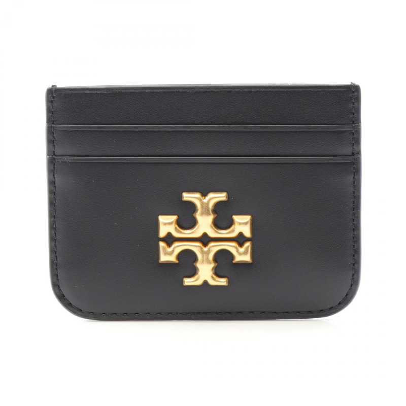 Tory Burch ELENOR Eleanor 卡片包 86346001 皮革 黑色 全新 女款-0