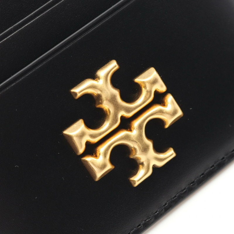 Tory Burch ELENOR Eleanor 卡片包 86346001 皮革 黑色 全新 女款-3