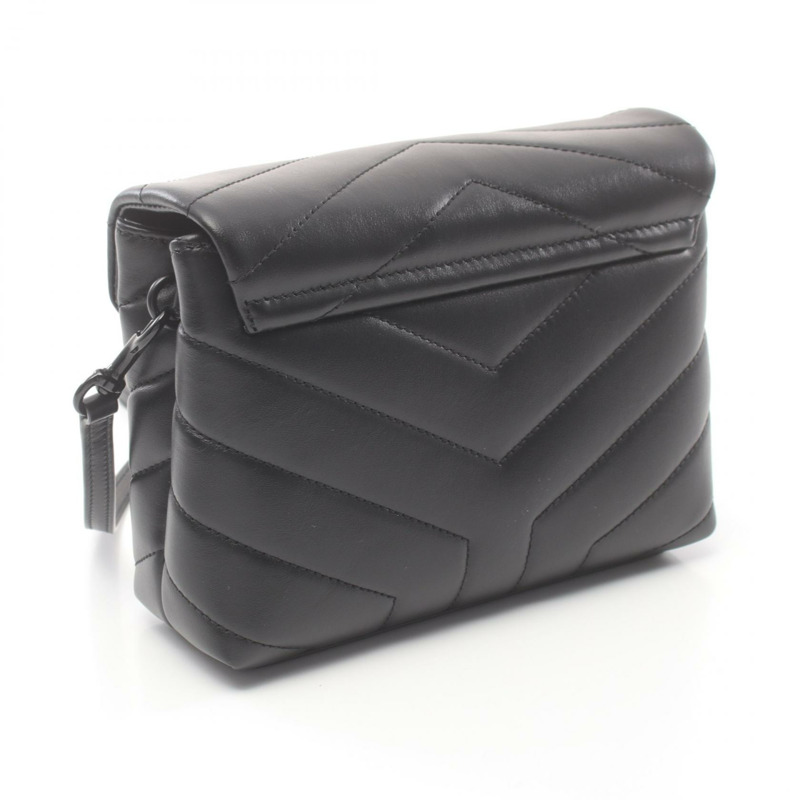 SAINT LAURENT PARIS LOULOU TOY 單肩包 678401DV7081000 皮革 黑色 二手 女士-1