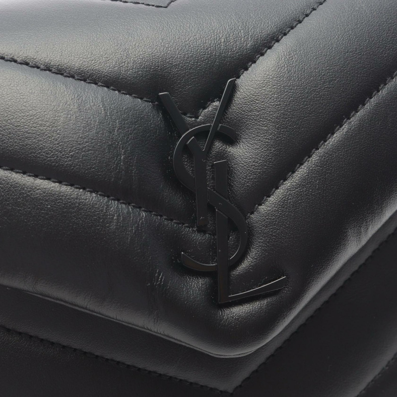 SAINT LAURENT PARIS LOULOU TOY 單肩包 678401DV7081000 皮革 黑色 二手 女士-4