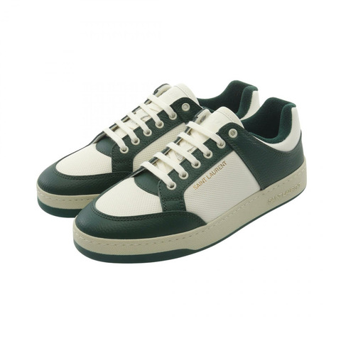 SAINT LAURENT PARIS SL/61 低筒運動鞋 713600AAAWR637939 皮革 白色 綠色 全新 男士