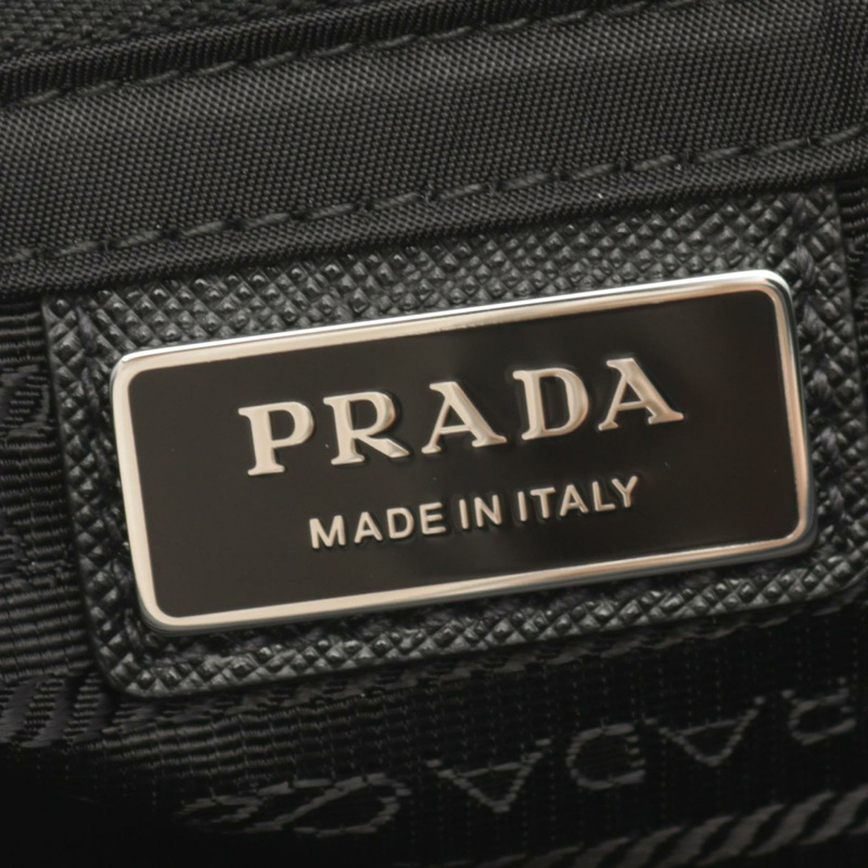 PRADA 再生尼龍肩背包 2VD0342DMHF0002XOP Saffiano 皮革黑色 全新 男士-3