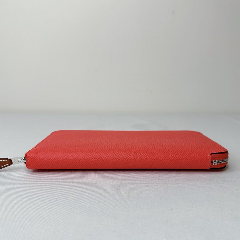 HERMES Silk'In鱷魚圖絲巾長夾-8