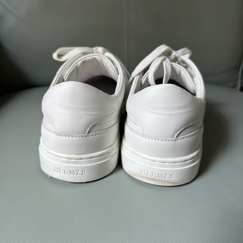 Hermes/愛馬仕 kelly金扣小白鞋,37碼,-1